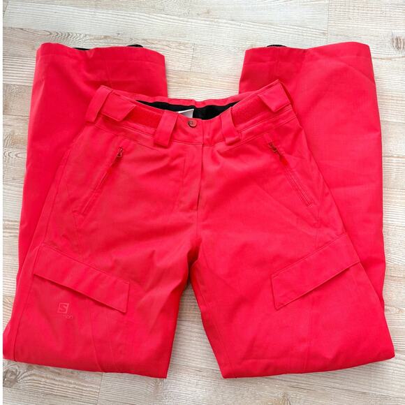 Salomon Hot Pink Women's Climapro Ski Pants Size‎ XS - Picture 1 of 11